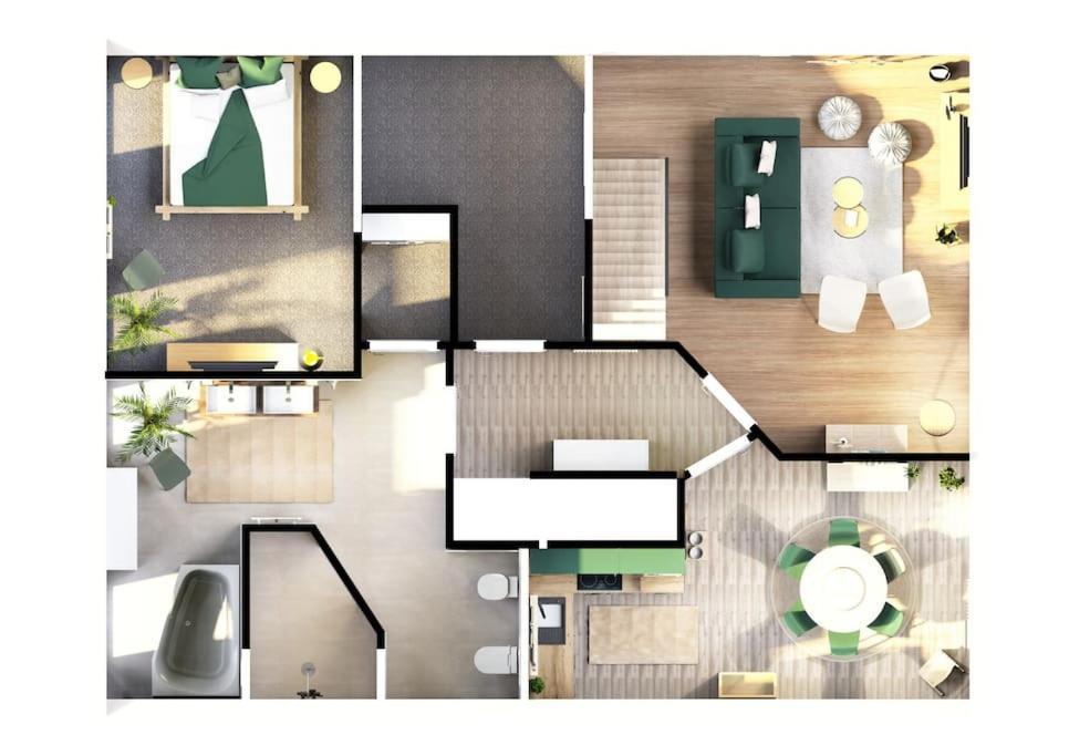 Gruenblick Oase No1 Ferienwohnung Wiesmoor Luaran gambar